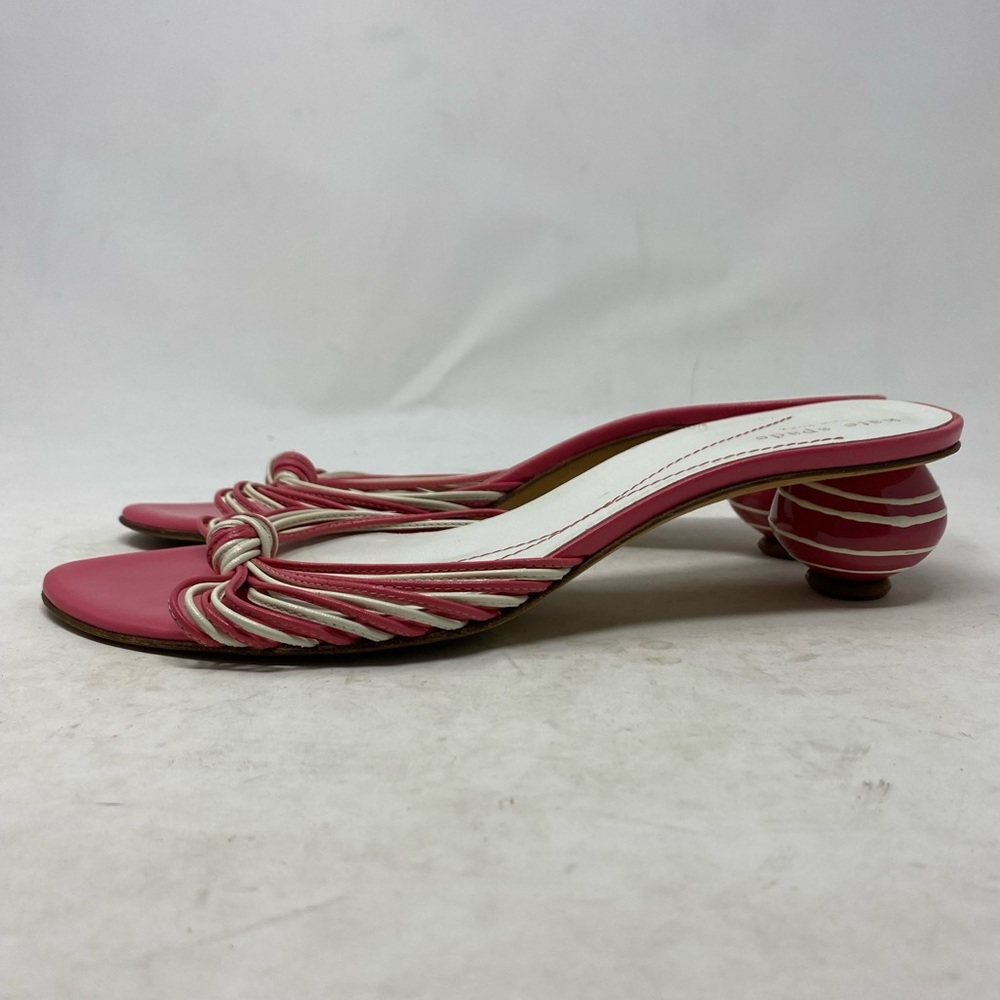 Kate Spade Women’s Circle Funky Pink White Low Heels Size 9.5